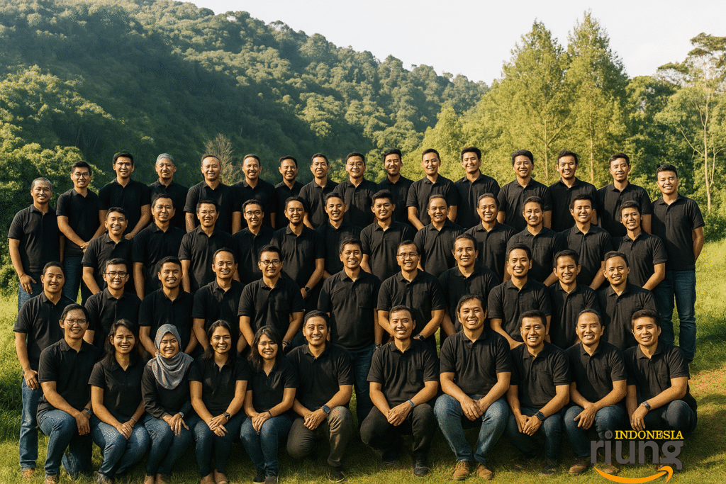 Momen kebersamaan karyawan di Grand Aston Puncak