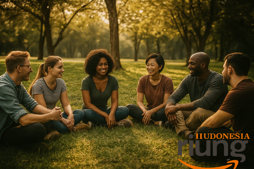 Suasana hijau Royal Safari Garden untuk kegiatan perusahaan outdoor.