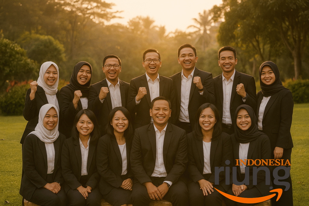 Dokumentasi foto bersama di Royal Safari Garden