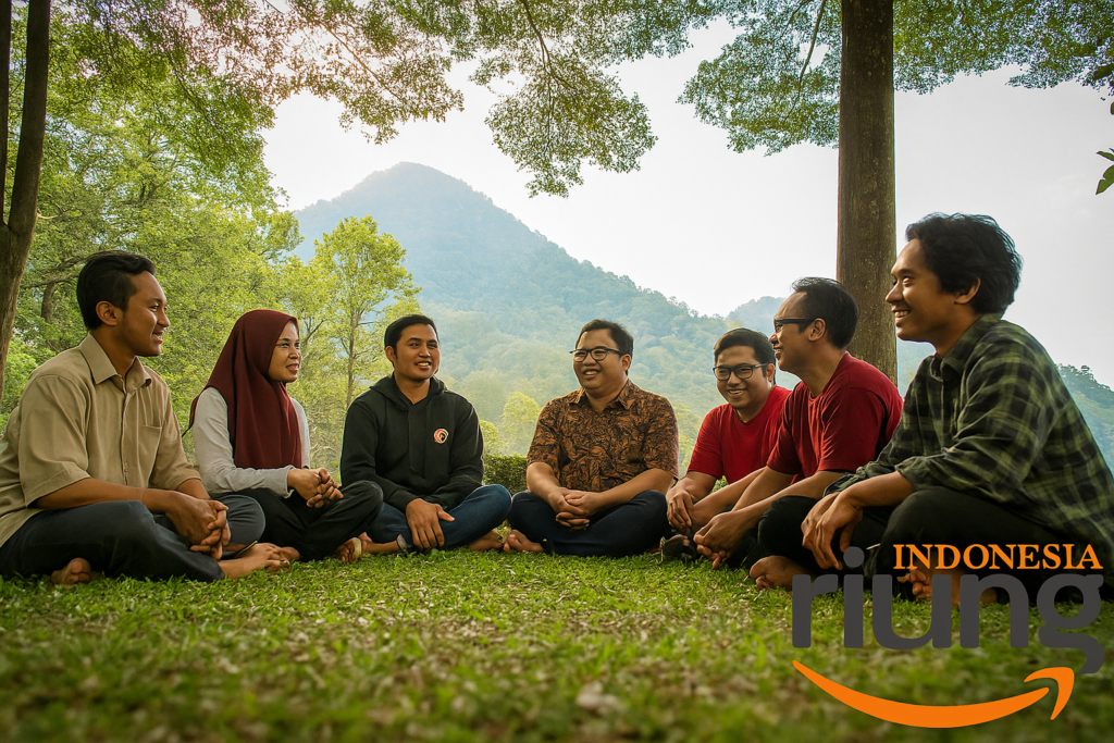 Karyawan menikmati aktivitas kebersamaan di alam terbuka CIGWA.