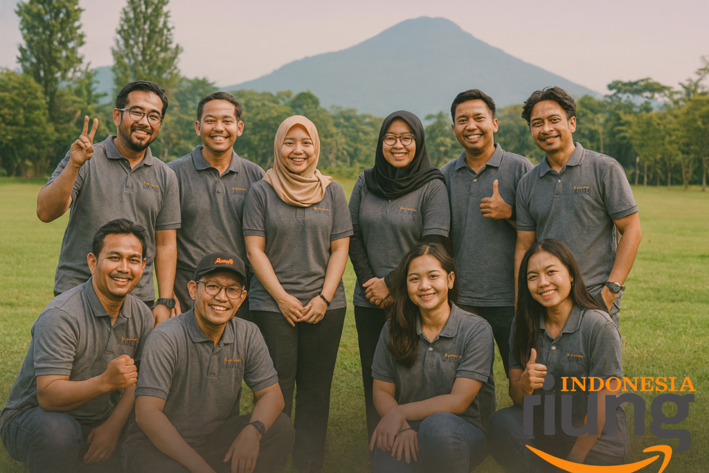 Sesi foto bersama kelompok setelah melakukan kegiatan