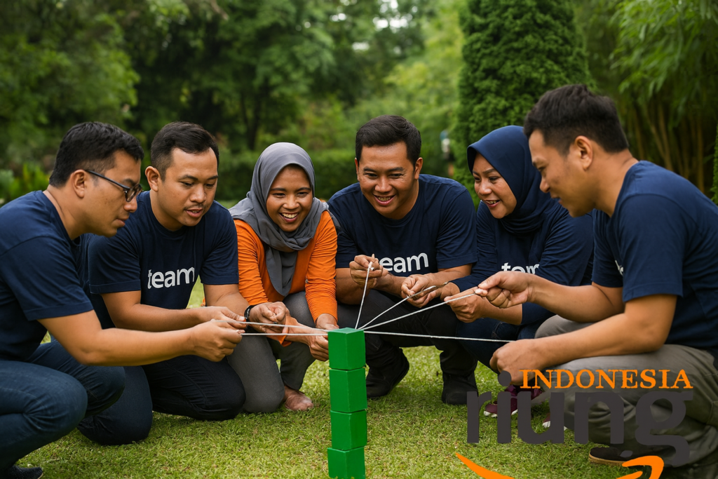 Tim building kelompok peserta