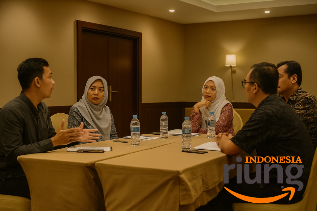 Diskusi peserta gathering untuk melakukan kegiatan