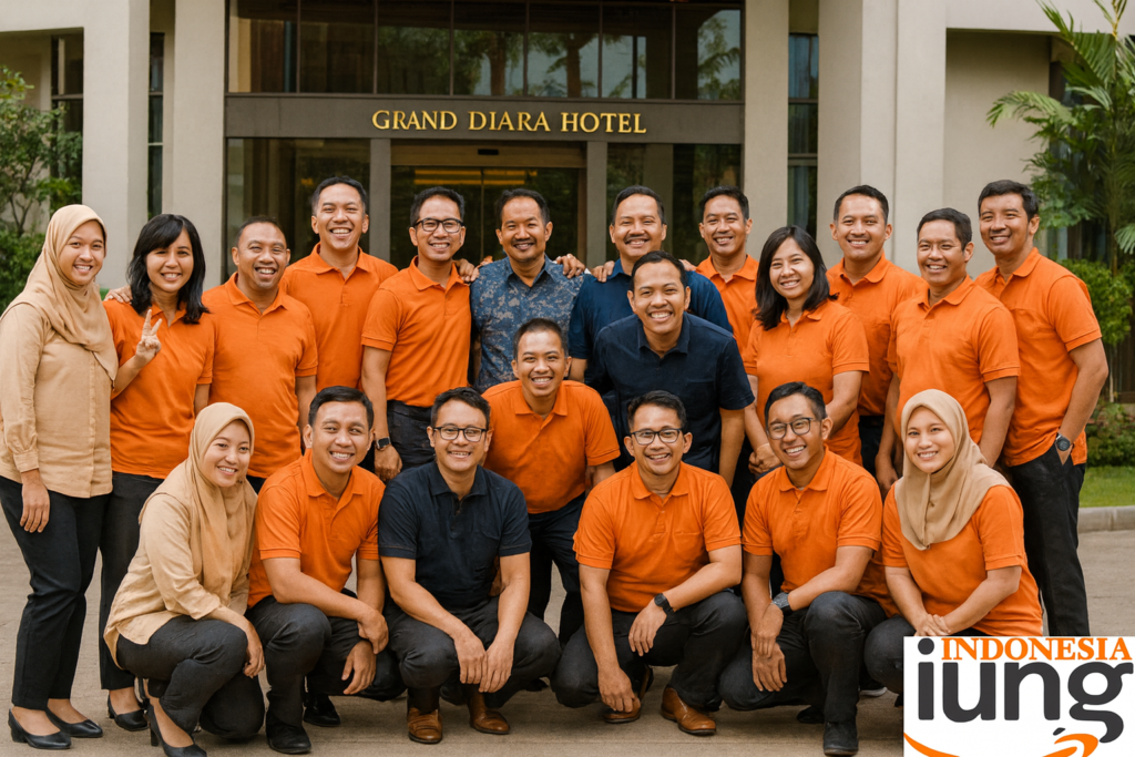 Dokumentasi peserta gathering setelah melakukan kegiatan