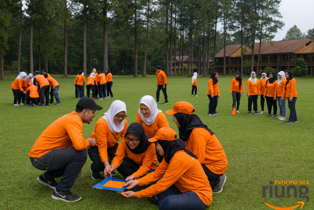 Suasana hijau The Pinewood untuk kegiatan team building