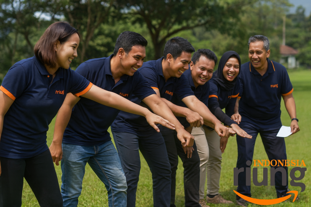 Suasana outing perusahaan di The Pinewood