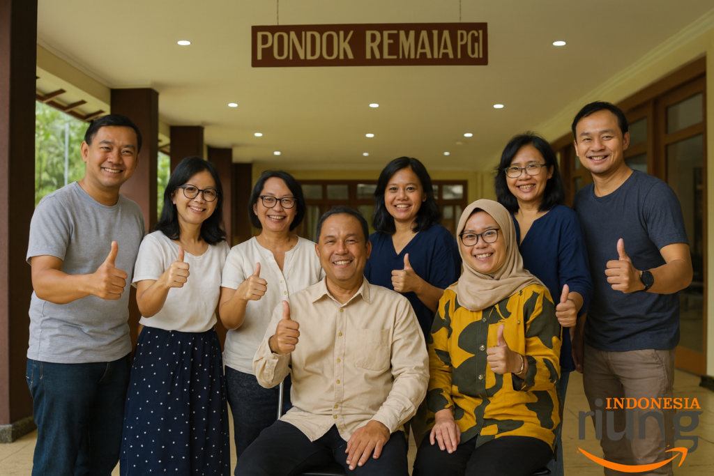 Lingkungan Pondok Remaja PGI untuk kegiatan gathering