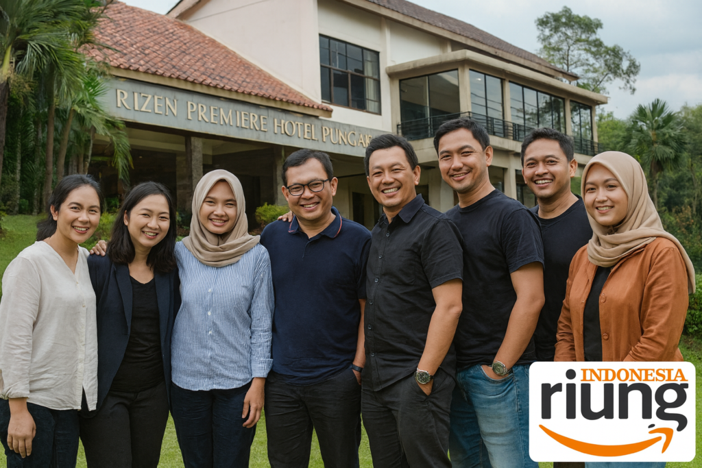 Kebersamaan karyawan saat gathering perusahaan