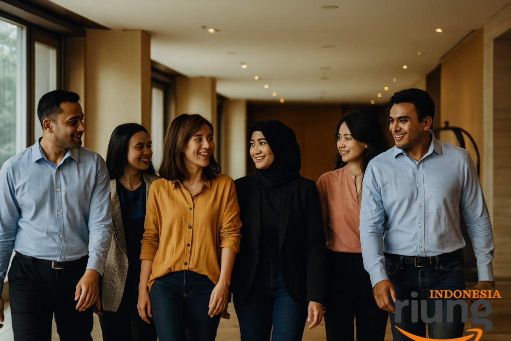 Sesi kebersamaan saat gathering perusahaan