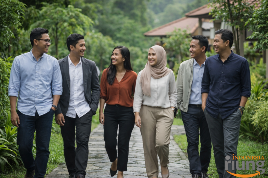 Lingkungan resort untuk gathering perusahaan di Megamendung