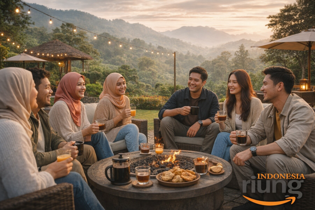 Gathering perusahaan di Jimmers Mountain Resort Bogor