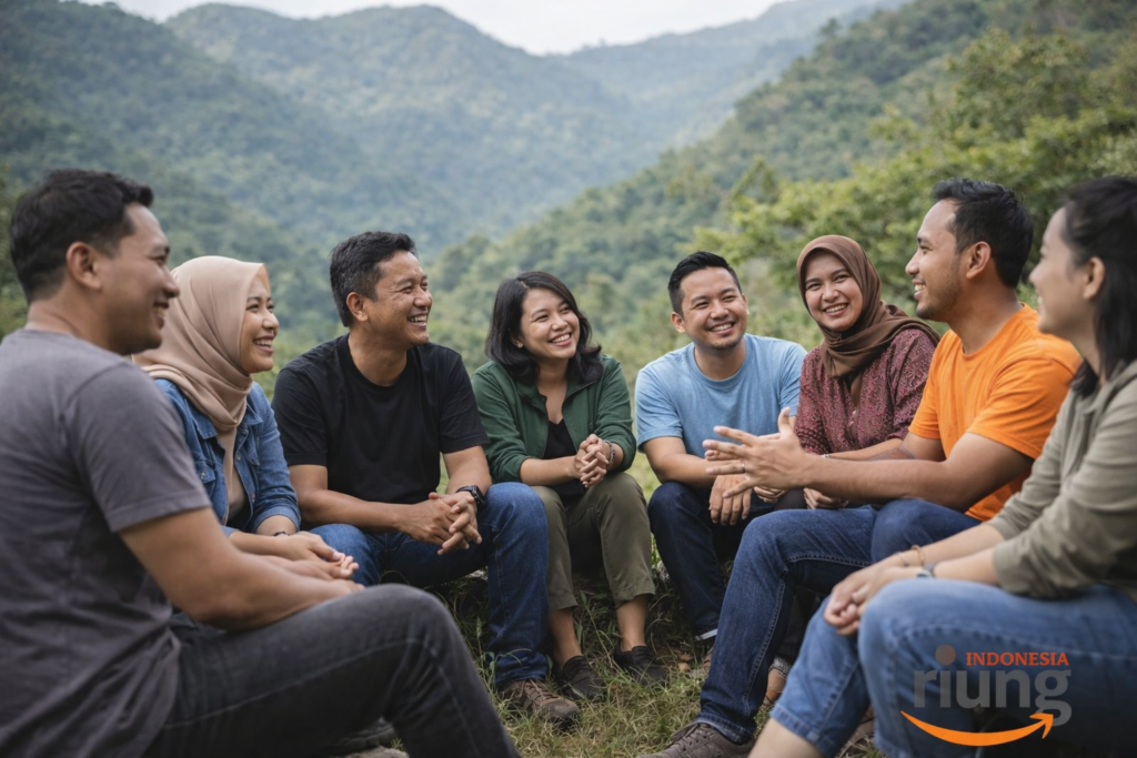 Kebersamaan outing di Cisarua Bogor