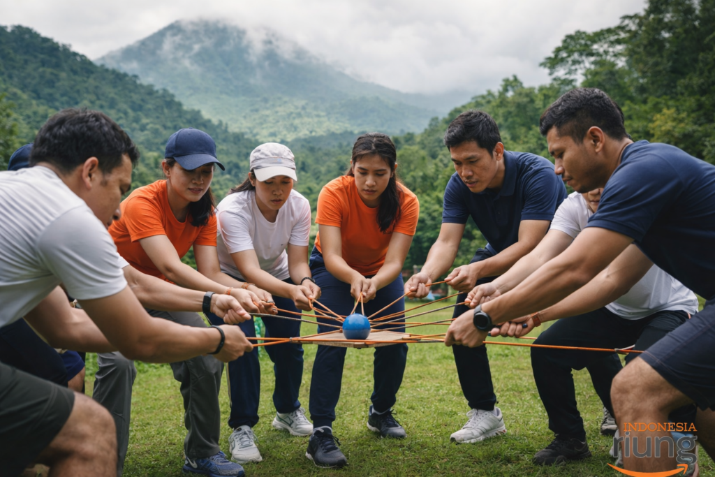 Outbound fun games di Jimmers Mountain Resort