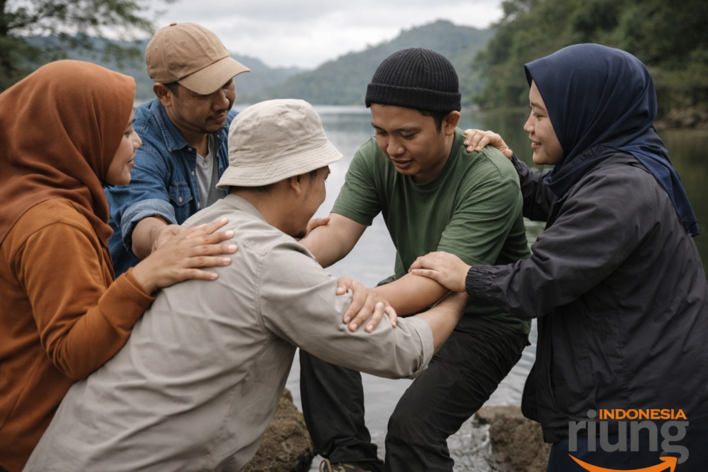 Outbound kebersamaan di Puncak