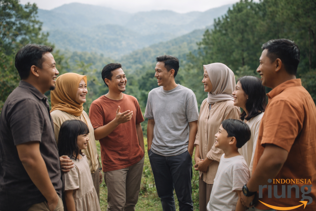 Interaksi peserta gathering di Puncak Bogor