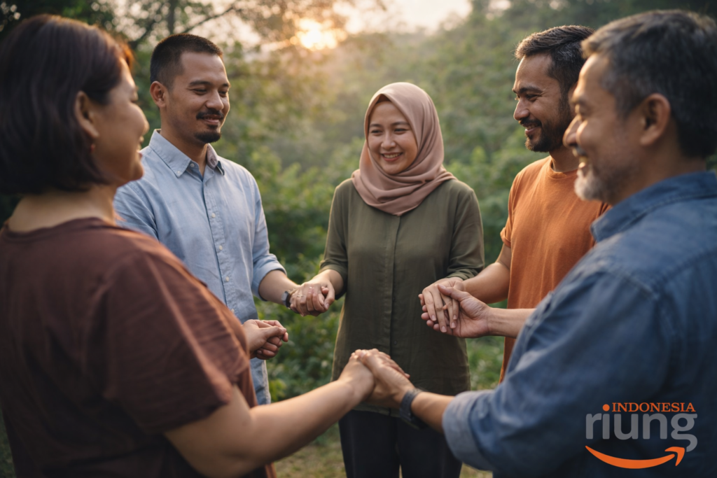 Kegiatan reflektif dalam gathering di Santa Monica Resort