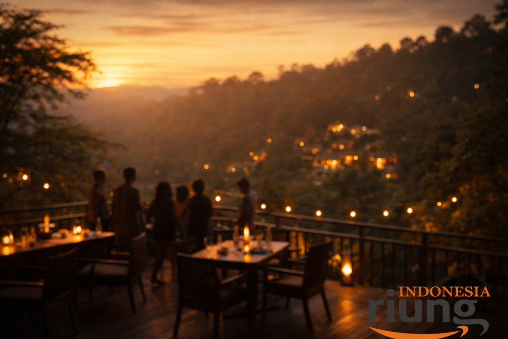 Closing momen peserta menikmati keindahan pemandangan di Green Forest Bogor