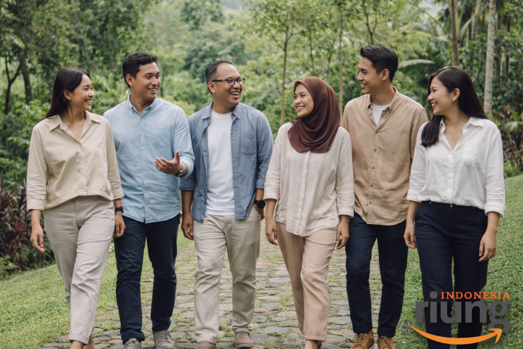 Suasana outing bersama di The Village Resort Bogor yang sejuk dan alami