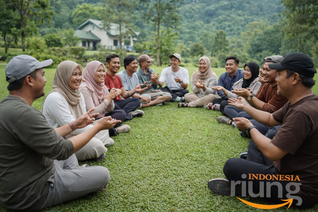 Lingkungan alam Villa Bukit Pancawati untuk kegiatan outing