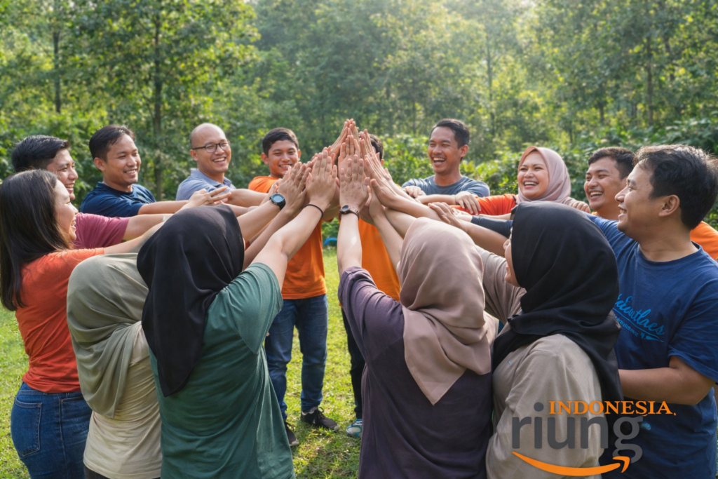 Outing perusahaan di Leuweung Geledegan Ecolodge