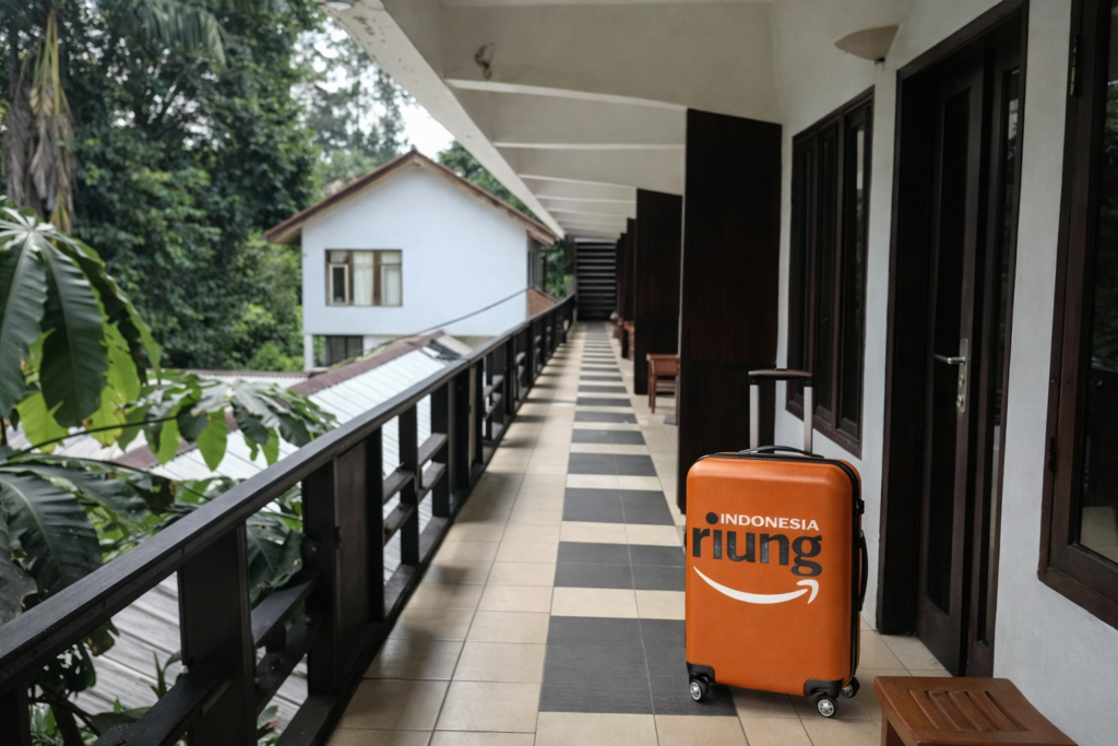 Suasana alam di depan kamar Hotel Grand Pesona Caringin