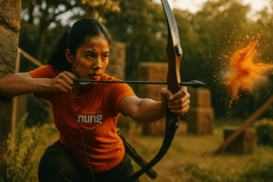 Outing archery Puncak Bogor Sentul gathering outbound memberikan pengalaman kompetitif aman