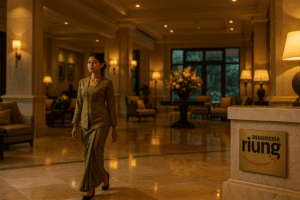 Vila keluarga Riung Indonesia di Puncak; cocok untuk Gathering, outing sekolah, dan community retreat; halaman hijau, kolam bersih, suasana aman, protokol keselamatan diperhatikan.