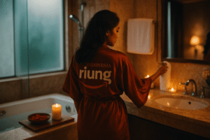 Hotel keluarga Riung Indonesia di Puncak; cocok untuk MICE, outing sekolah, dan community retreat; halaman hijau, kolam bersih, suasana aman, protokol keselamatan diperhatikan.