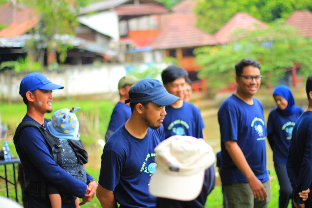 Suasana outbound ringan di Padi Resort Pancawati yang energik dan penuh kebersamaan