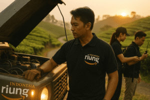 Outing gathering profesional bersama Riung Indonesia di jalur offroad Puncak, Bogor, Sentul, Bodogol.