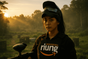 Outbound paintball Puncak Bogor Sentul gathering outing memberi keseruan kompetitif.