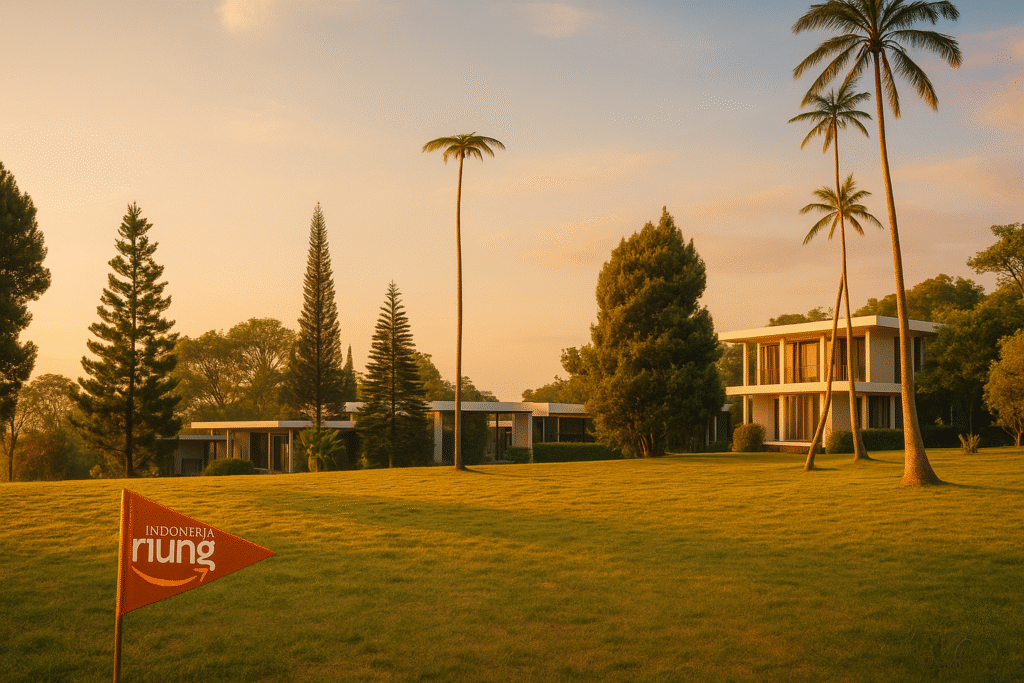 kegiatan gathering di area outdoor hotel neo sentul