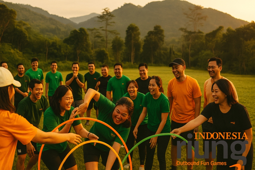 Fasilitas outdoor dan area permainan tim building