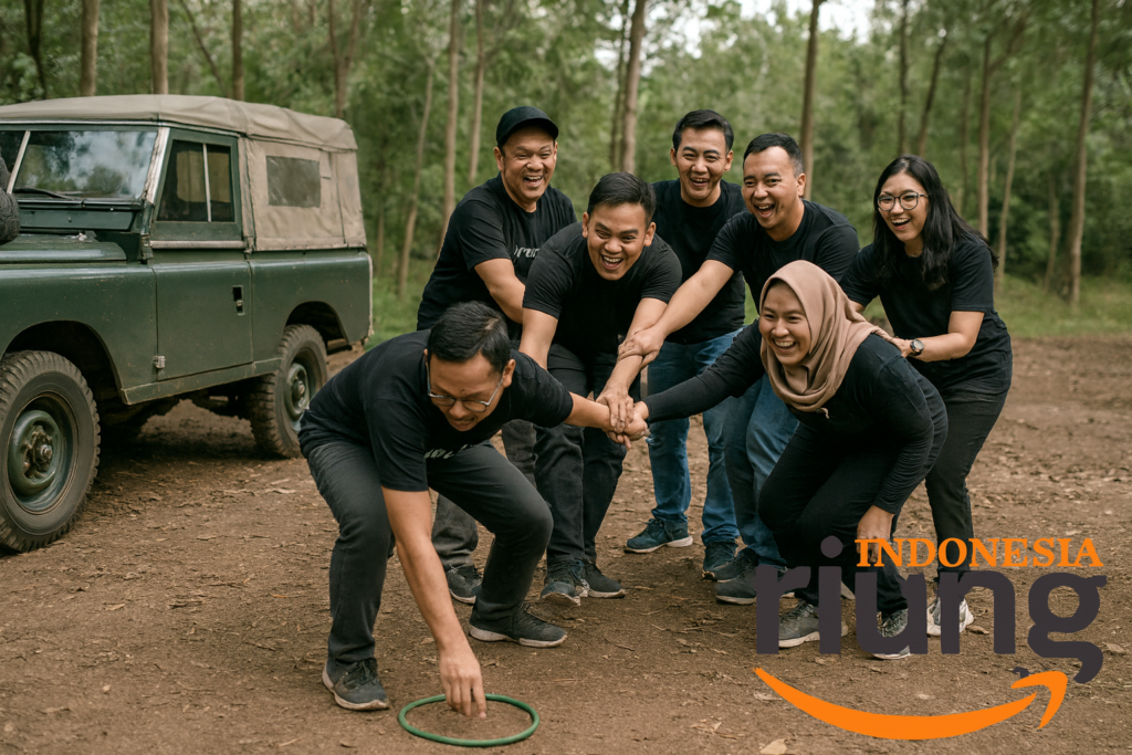 Peserta corporate mengikuti itinerary offroad Bodogol Lido full day