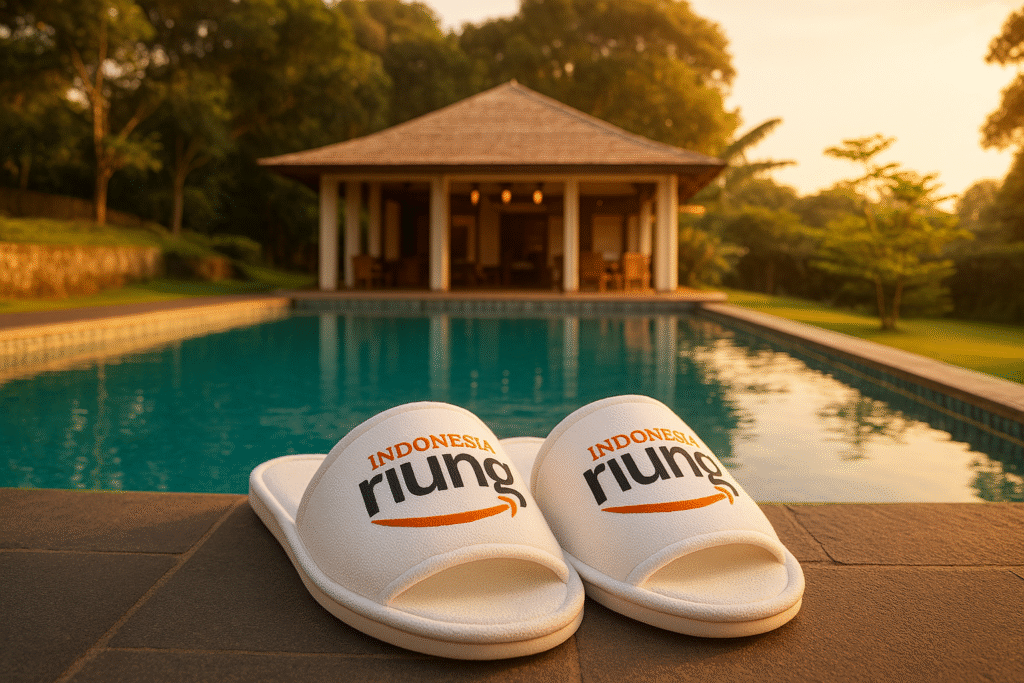 Kolam renang Tjapoeng Resort Bogor untuk tamu gathering dan outing
