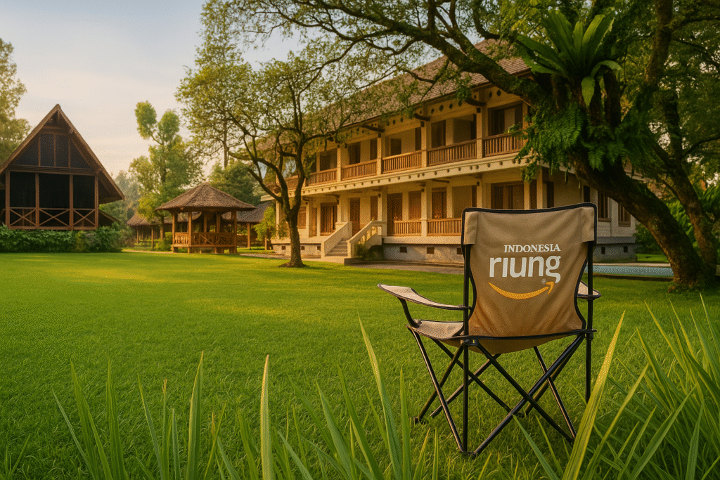 Lapangan dan area pinus untuk outbound serta fun games