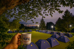 Area Camp Site dan Campervan di Lingkung Gunung Pancawati