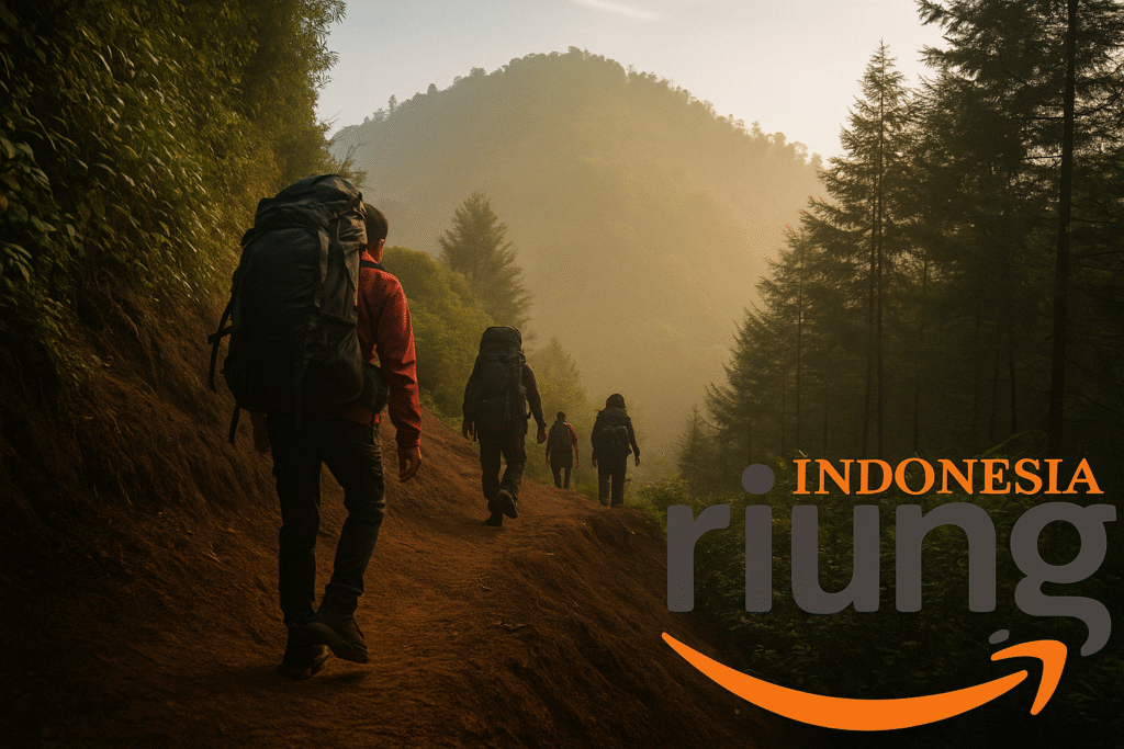 Panorama puncak Gunung Kencana dengan lanskap hijau Bogor