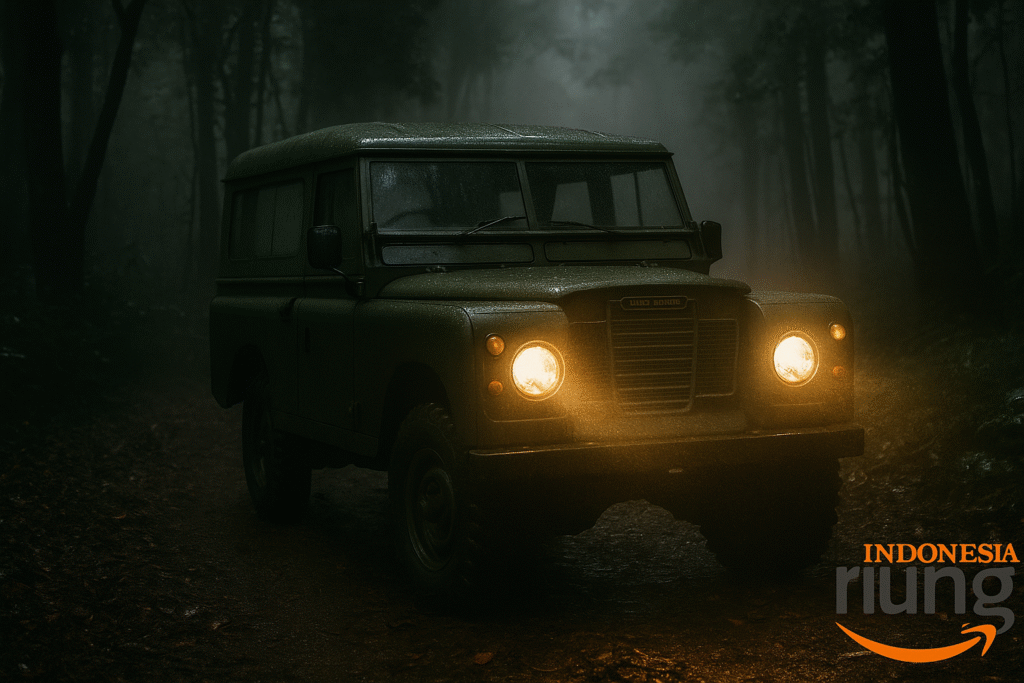 Jeep Land Rover Series long canvas siap digunakan untuk offroad Bodogol Lido