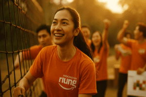 Paket outbound Bogor Puncak Sentul gathering outing menyediakan permainan tim penuh energi.