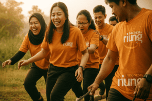 Kegiatan outbound Bogor Puncak Sentul untuk gathering outing perusahaan dengan nuansa alam terbuka.
