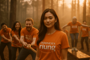Outbound Bogor Puncak Sentul gathering outing meningkatkan kerja sama dengan aktivitas tim beragam.