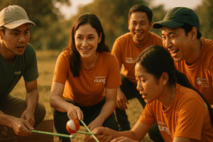Kegiatan outbound training dan team building di Puncak Bogor