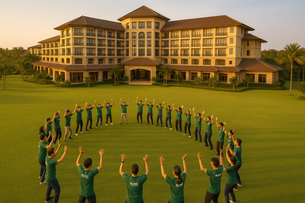 games kerjasama tim di resort