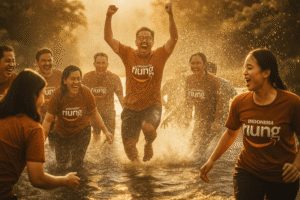 Outing Puncak Sentul Bogor gathering Pancawati outbound sangat cocok untuk meningkatkan kekompakan tim.