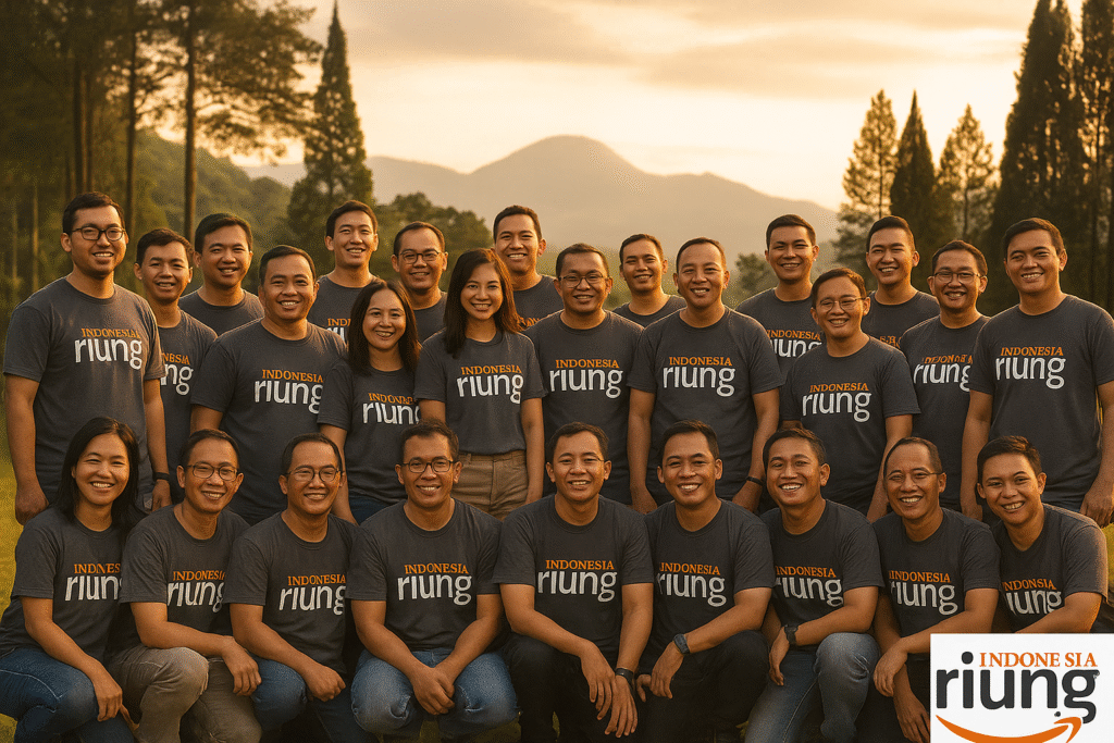 Suasana sore setelah outing perusahaan di ciloto indah permai