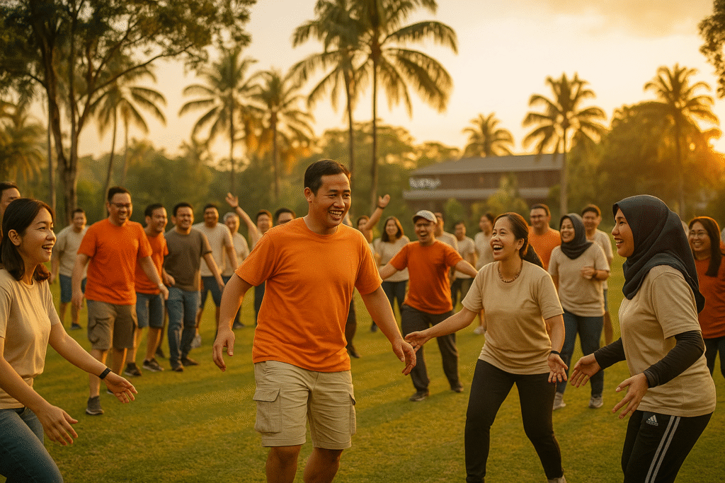 kegiatan gathering perusahaan di hotel neo sentul city