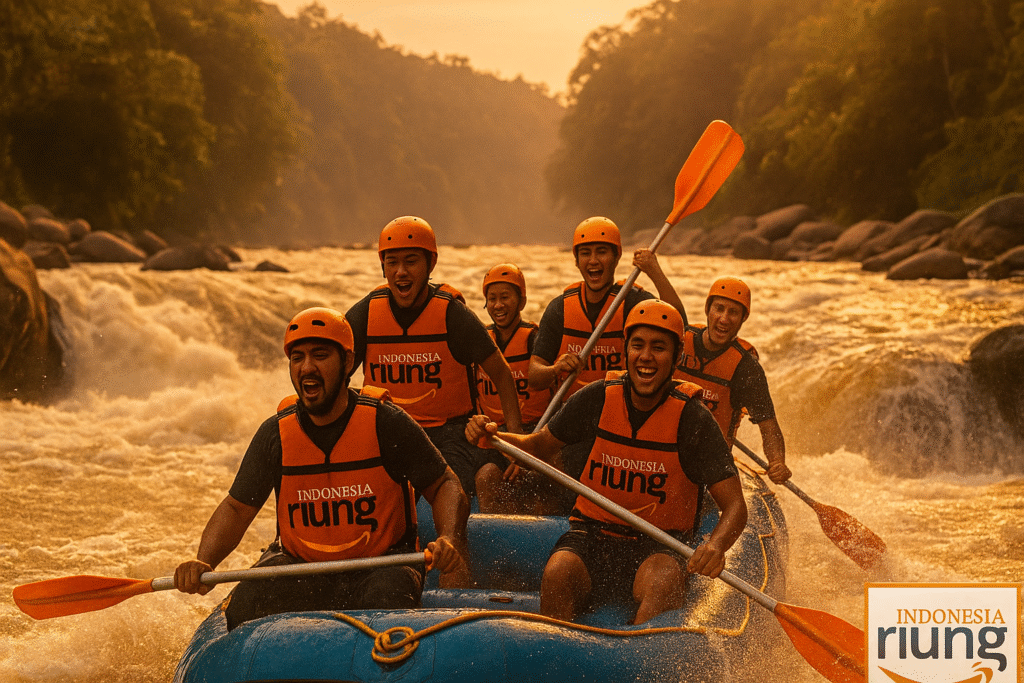 Adventure Rafting Cisadane dengan jeram menantang