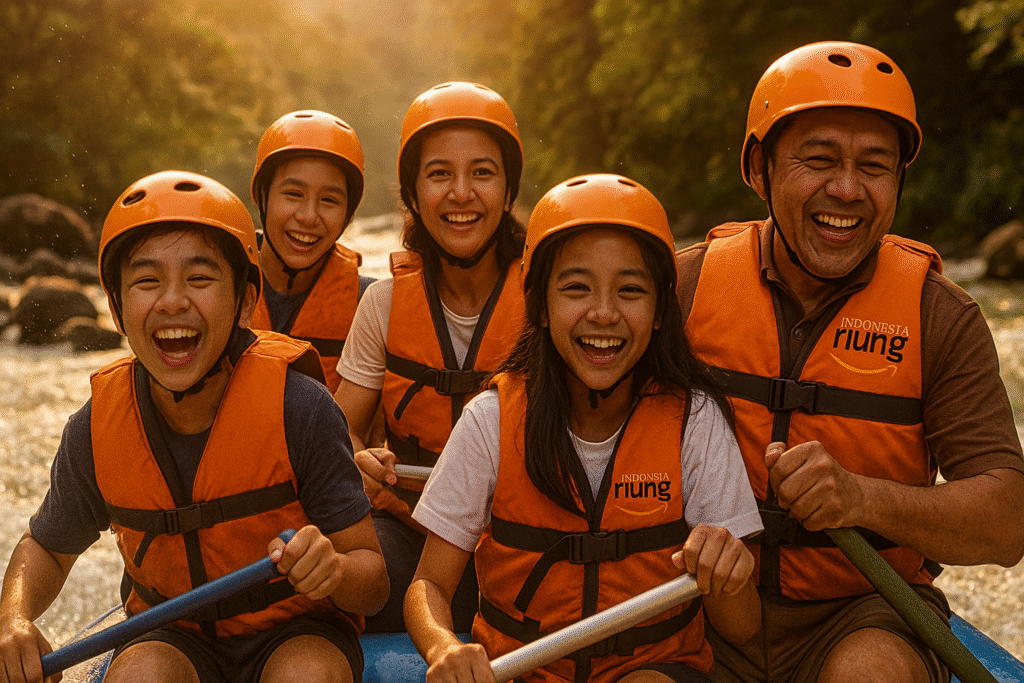 Rafting Cisadane Bogor dengan jalur 9–12 km