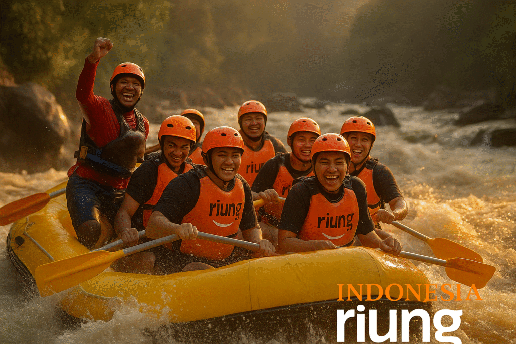 Corporate Rafting Cisadane untuk gathering perusahaan